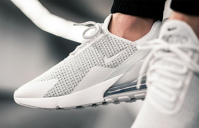 Mesh Knit Upper Nike Air Max 270 'Pure Platinum' AQ9164-101