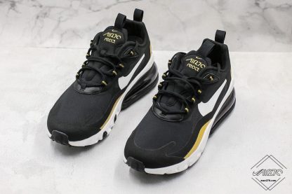 Nike Air Max 270 React Black Gold snekaer