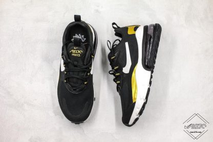 Nike Air Max 270 React Black Gold tongue