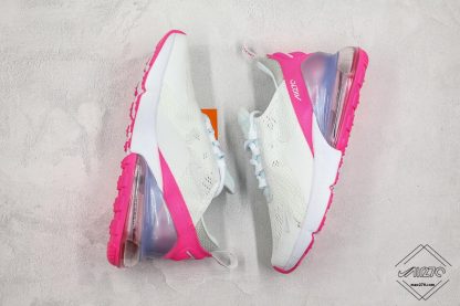 Nike Air Max 270 White Aluminum Grey-Pink shoes