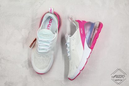 Nike Air Max 270 White Aluminum Grey-Pink sneaeker