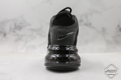 Nike Air More Uptempo 720 Triple Black heel