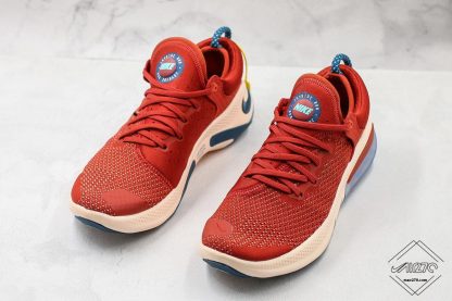 Nike Joyride Run Flyknit Cinnabar Red Blue front look