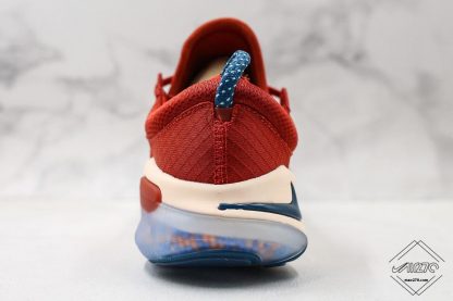 Nike Joyride Run Flyknit Cinnabar Red Blue heel