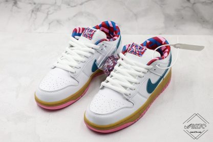 Parra x Nike SB Dunk Low White Navy Blue footwear