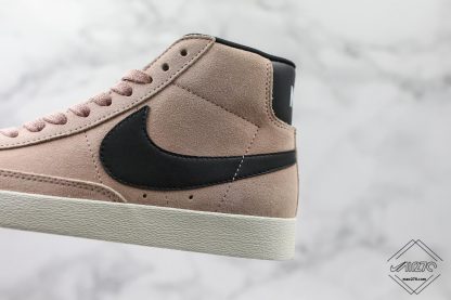 Womenss Nike Blazer Mid Vintage Suede Dusty Pink sidewall