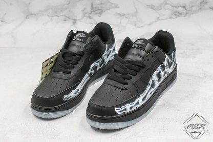 Air Force 1 Black Skeleton Halloween panel