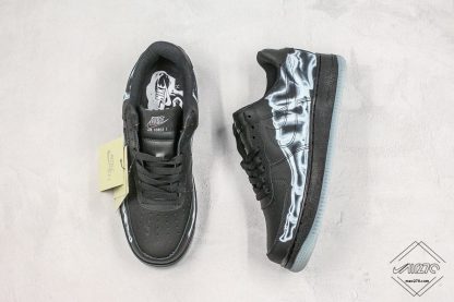 Air Force 1 Black Skeleton Halloween tongue