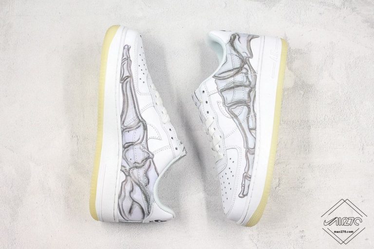 white skeleton air force 1