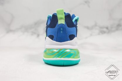 Air Max 270 React Midnight Blue-Green heel