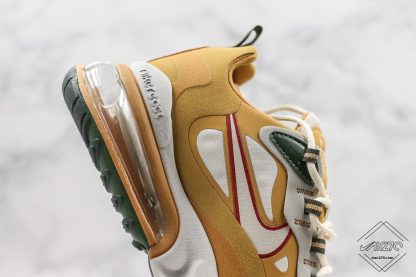 Air Max 270 React Reggae Club Gold wheat overlay