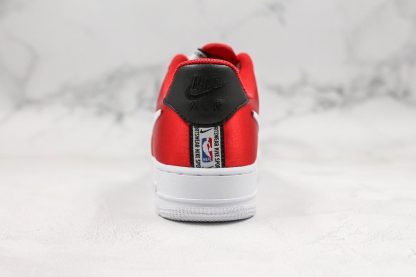 Nike Air Force 1 07 White Red Black heel