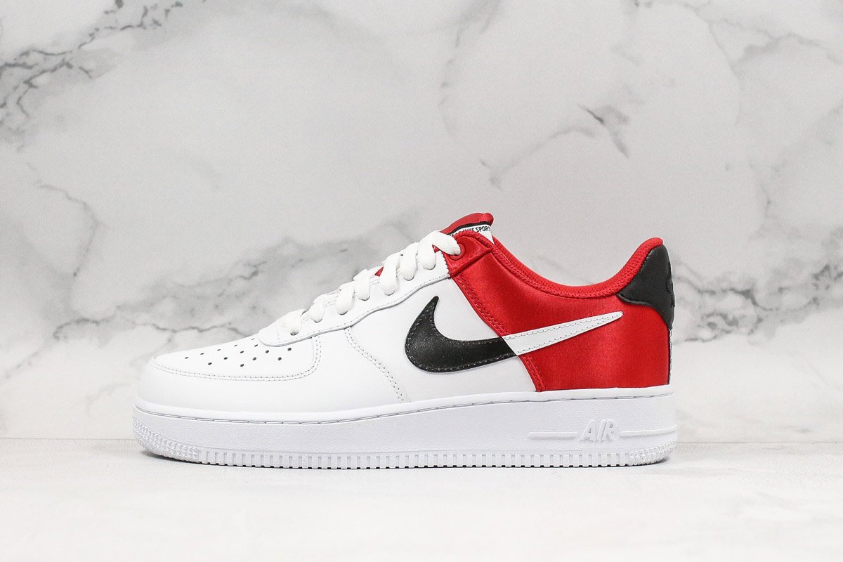 nike air force red and black