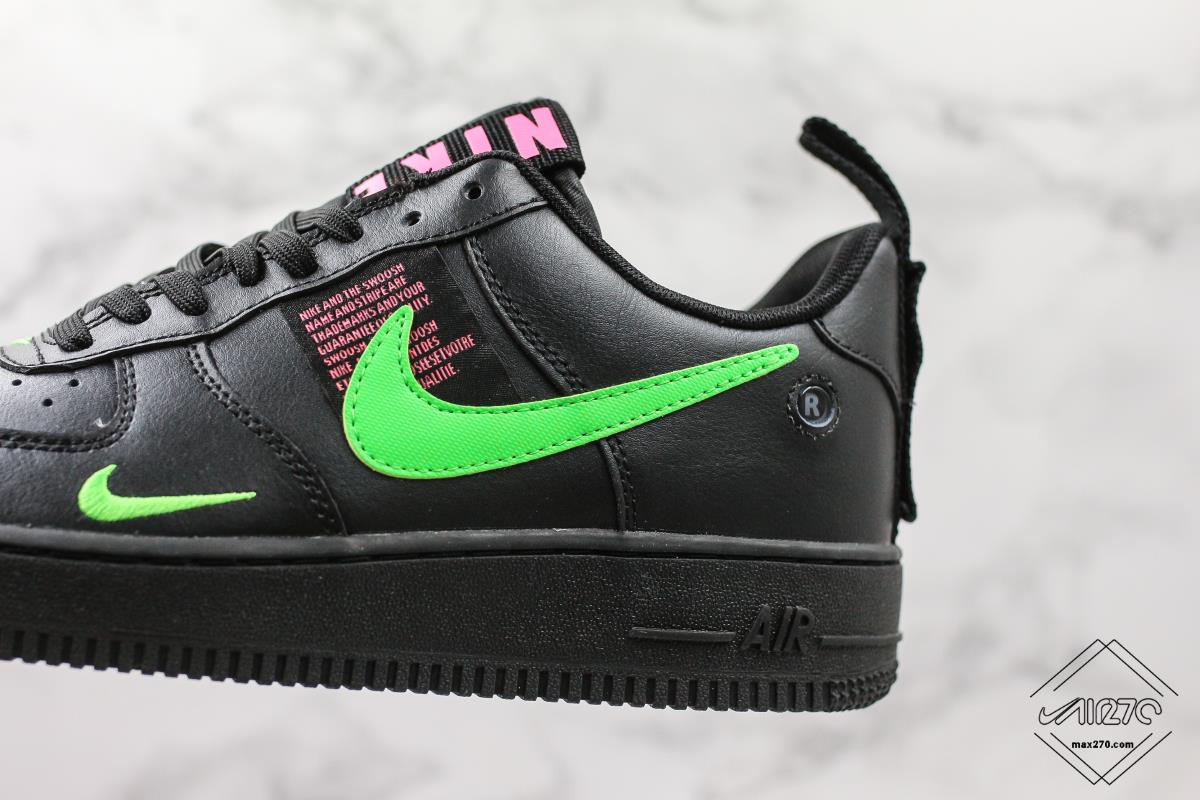 NIKE AIR FORCE 1 LOW 1/1 BLACK RED GREEN CUSTOM for £115.00