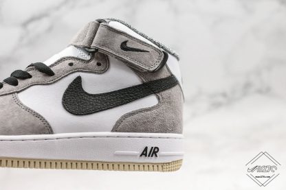 Nike Air Force 1 Mid White Grey Suede for sale