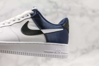 navy and white nikes