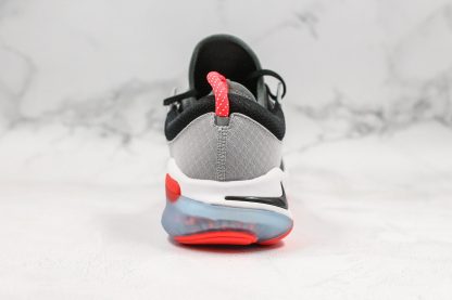 Nike Joyride Run Flyknit Grey Crimson heel