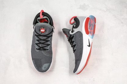 Nike Joyride Run Flyknit Grey Crimson tongue