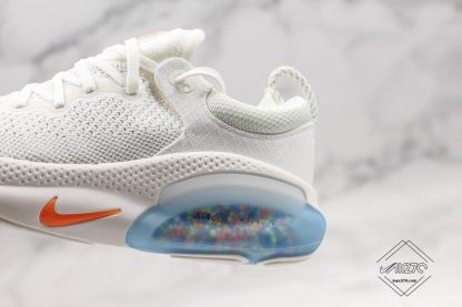 Nike Joyride Run Flyknit White Orange beads