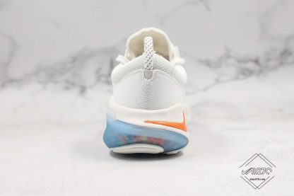 Nike Joyride Run Flyknit White Orange heel