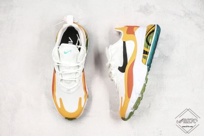 Nike React Air Max 270 React Bright Mango Atomic Mango tongue