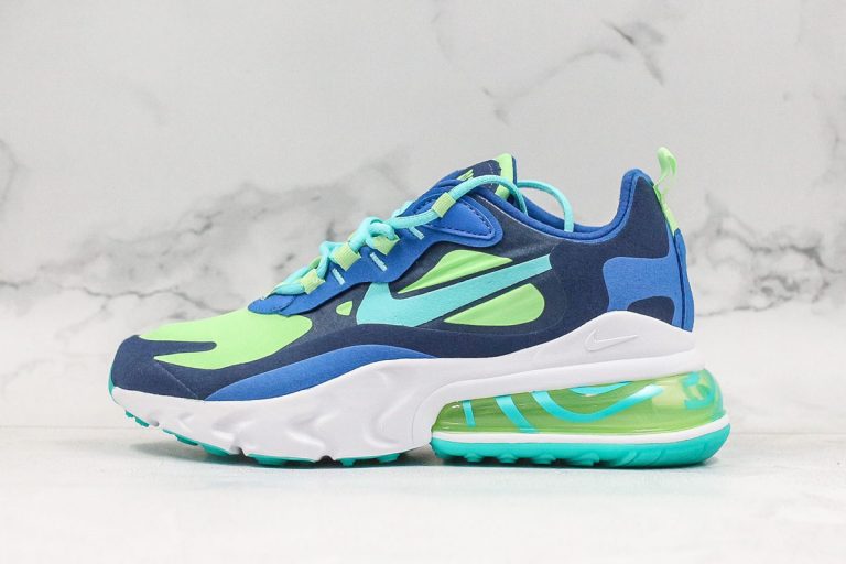 air max 270 react blue and green