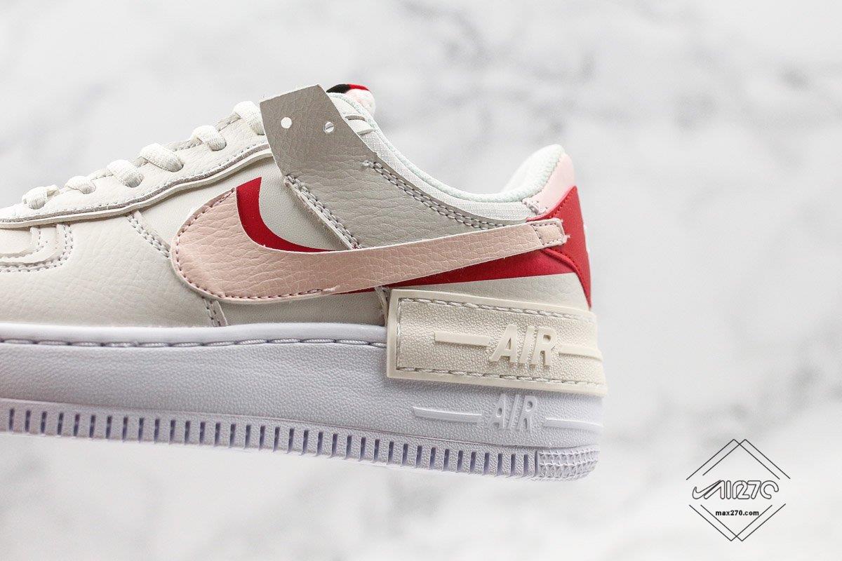 Nike Air Force 1 Shadow Phantom/Echo Pink - Gym Red