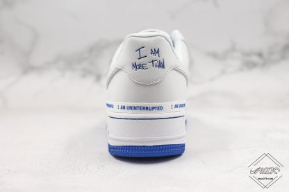 Uninterrupted x Nike Air Force 1 I AM More Than heel