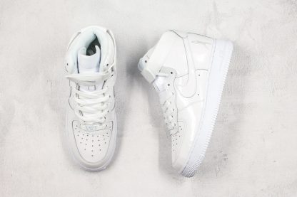 Air Force 1 High Sheed White White upper look