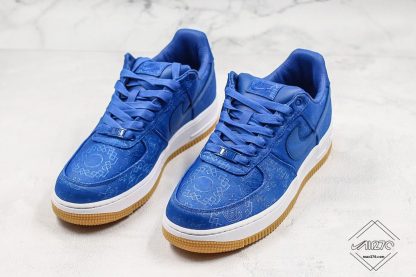 Air Force 1 Low x CLOT Game Royal Blue Silk trainer