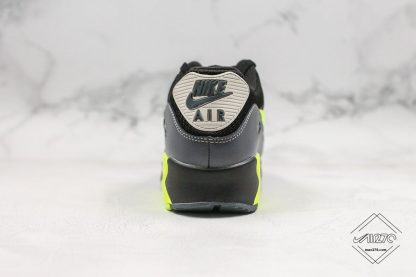 Air Max 90 Essential Volt Dark Grey Black heel