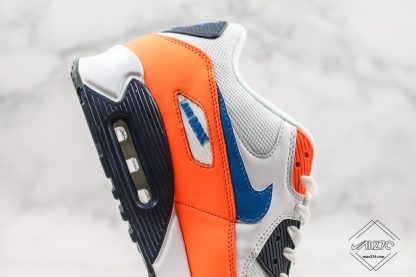 Air Max 90 White Photo Blue Total Orange for sale