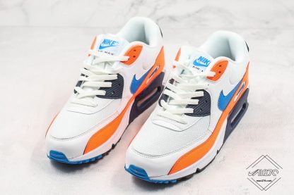 Air Max 90 White Photo Blue Total Orange sneaker