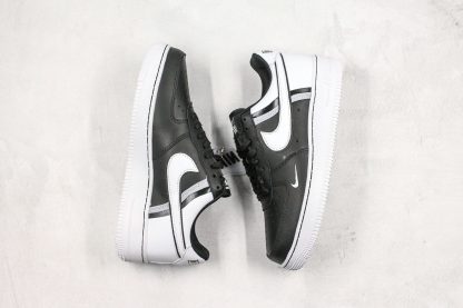 New Styled Air Force 1 07 L.V.8 Black White swoosh