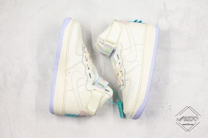 Nike Air Force 1 High UT White Purple Pink Blue Shoes