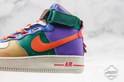 Nike Air Force 1 High Utility Force is Female ornage swoosh