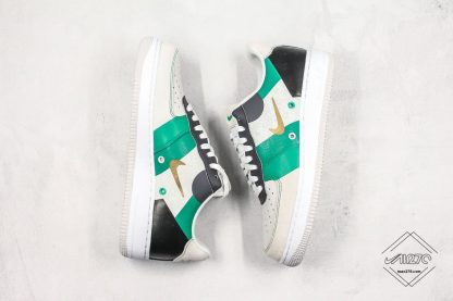 Nike Air Force 1 Low PRM Vast Grey Green gold