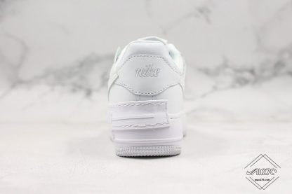 Nike Air Force 1 Low Shadow All White heel