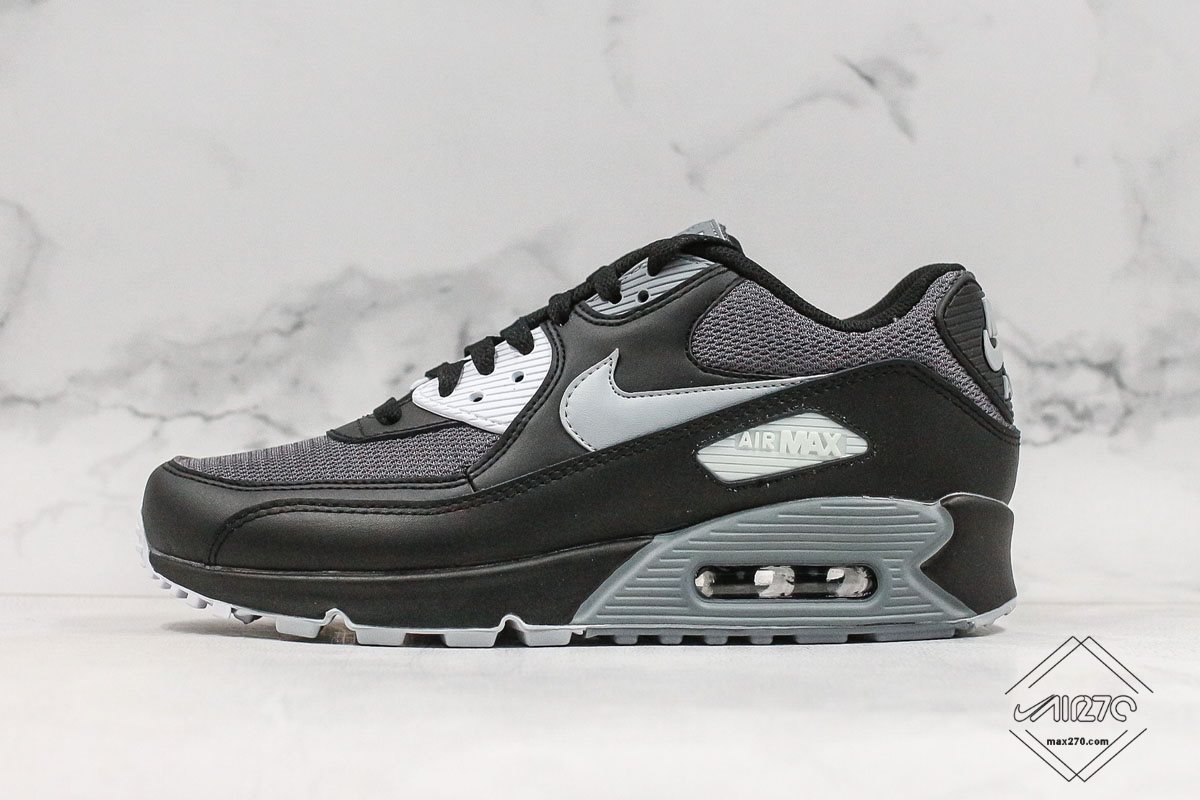 black and gray air max