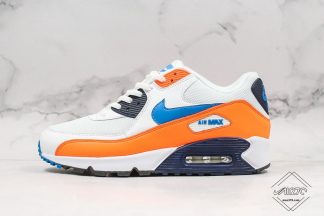 Nike Air Max 90 White Photo Blue Total Orange