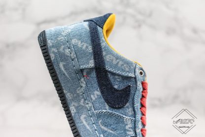Nike By You Air Force 1 Low Leevis Exclusive Denim blue swoosh