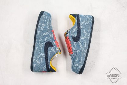 Nike By You Air Force 1 Low Leevis Exclusive Denim shoes