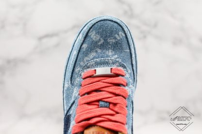 Nike By You Air Force 1 Low Leevis Exclusive Denim toe upper