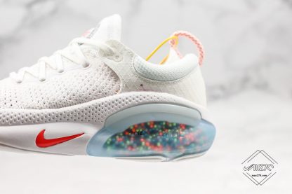 Nike Joyride Run Flyknit White Total Orange beads