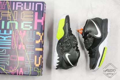 Nike Kyrie 6 Black White Dot-Volt shoes