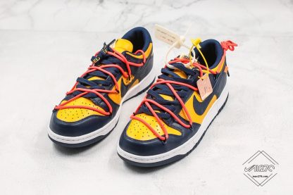 Off-White x Nike Dunk Low University Gold shoelaces