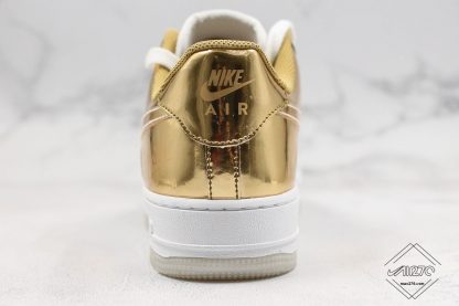 Air Force 1 Low Shanghai white Metal Gold