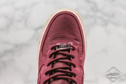 Air Force 1 SE Night Maroon Coral Dust toe