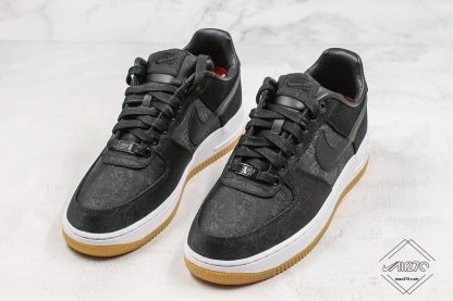 CLOT x Nike Air Force 1 Black Silk front