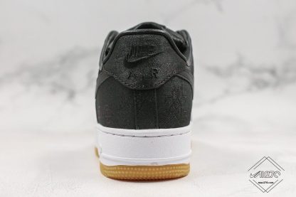 CLOT x Nike Air Force 1 Black Silk heel